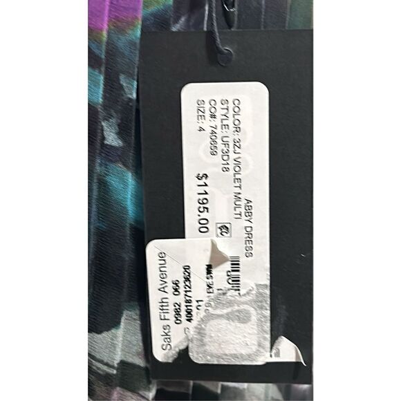 Emanuel Ungaro Asymmetrical Dress in Purple and Blue - Picture 11 of 14